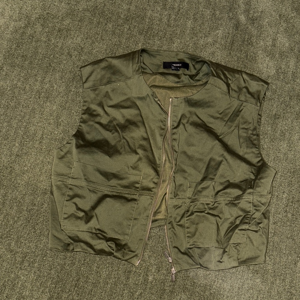Forever 21 Olive Green Vest